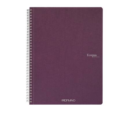 Maxiquaderno EcoQua original - spiralato - A4 - 90 gr - 1 rigo - 70 fogli - vino - conf. 5 pezzi - Fabriano - 19290212 - 8001348215851 - DMwebShop