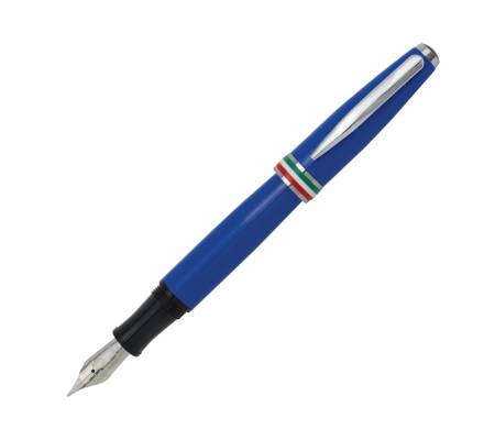 Penna stilografica Aldo Domani - punta M - fusto azzurro italia - Monteverde - J059733 - 80333597330 - DMwebShop
