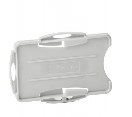 Portabadge Eco per 2 tessera - 5,4 x 8,7 cm - grigio - conf. 10 pezzi - Durable - 8989-10 - 4005546730677 - DMwebShop