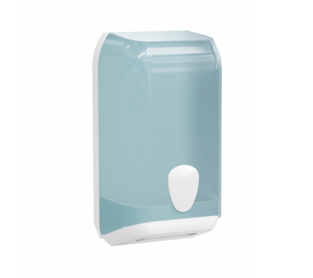 Dispenser carta igienica interfogliata - 307 x 133 x 158 mm - bianco-azzurro - Mar Plast - A62001EM - DMwebShop