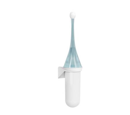 Portascopino da parete - 480 x 113 x 92 mm - bianco-azzurro - Replast - Mar Plast - A65801EM - 8020090099496 - DMwebShop