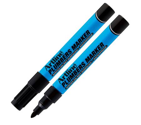 Marcatore permanente - per idraulica - punta tonda - 1,5 mm - nero - Artline - APLM/N - 4549441006272 - DMwebShop