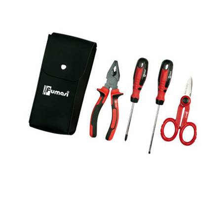 Trousse 4 utensili - per elettricista - similpelle - Melchioni Family - 495110920 - 8033116532730 - DMwebShop