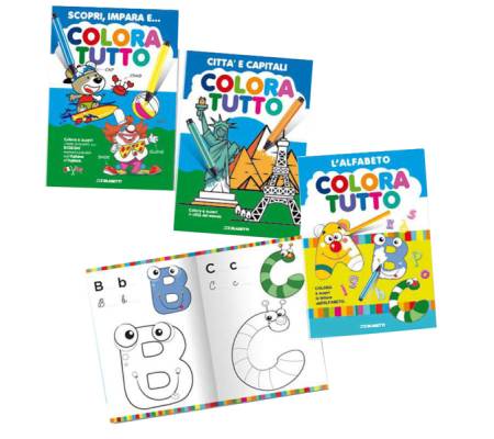 Album da colorare alfabeto capitali - 24 facciate per bimbo - scatola 6 pezzi - conf. 6 pezzi - Blasetti - 7701 - 8007758177017 - DMwebShop