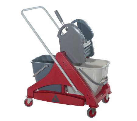 Carrello duo Qo-kart ClassicoTre 30 - per pulizie - plastica - 42 x 78 x 93 cm - Taxon - 4301230.r - 8057960705010 - DMwebShop