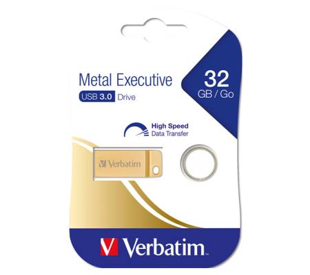 Memoria USB 3.0 - Metal Executive Drive - Oro - 32 Gb - Verbatim - 99105 - 23942991052 - DMwebShop