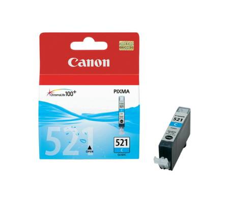 Cartuccia ink - ciano - CLI-521 C - 505 pagine - Canon - 2934B001 - 4960999641805 - DMwebShop