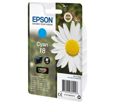 Cartuccia originale inchiostro - ciano - Epson 18 - 3,3 ml - Epson - C13T18024012 - 8715946625126 - DMwebShop