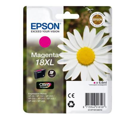 Cartuccia originale inchiostro - magenta - Epson 18XL - 6,6 ml - Epson - C13T18134012 - 8715946625249 - DMwebShop