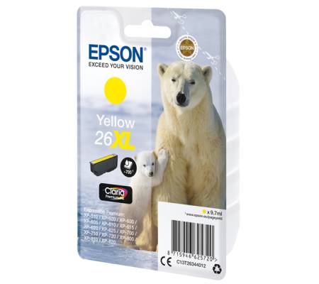 Cartuccia ink - 26XL - giallo - 9,7 ml - Epson - C13T26344012 - 8715946625720 - DMwebShop