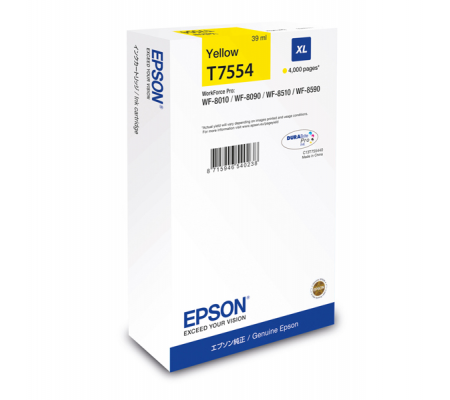 Tanica - giallo - T7554 - 39 ml - Epson - C13T755440 - DMwebShop