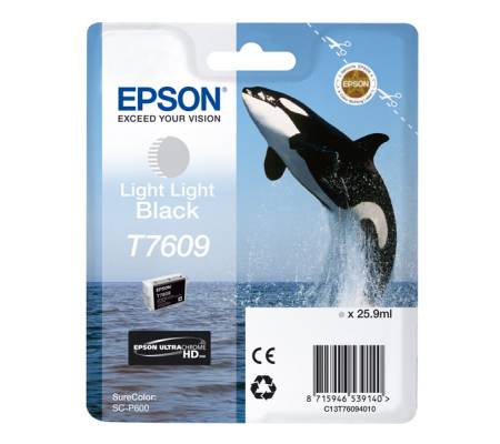 Cartuccia ink - nero chiaro chiaro - T7609 - 25,9 ml - Epson - C13T76094010 - 8715946539140 - DMwebShop