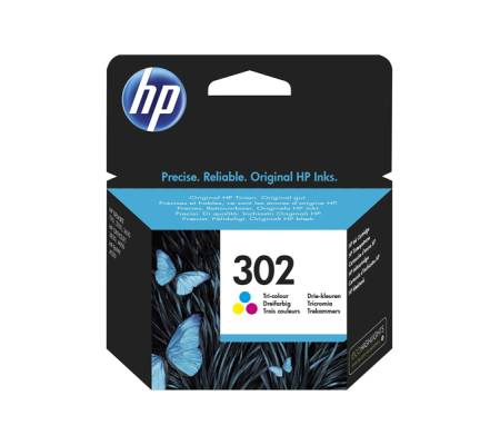Cartuccia originale inchiostro - tricromia - HP 302 - 165 pagine - Hp - F6U65AE - 302 HP ink - cartuccia HP 302 colore - ink 302 HP - cartuccia 302 HP - 888793802984 - DMwebShop