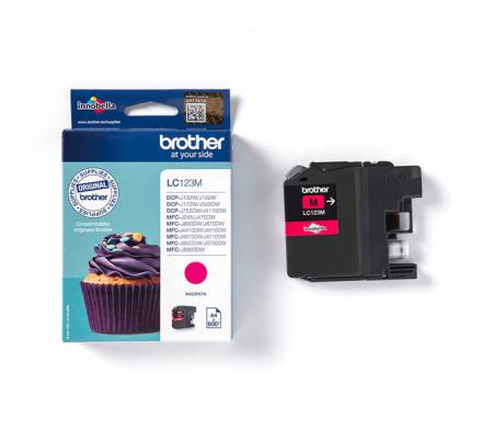 Cartuccia - magenta - LC123M - 600 pagine - Brother - LC-123M - 4977766713917 - DMwebShop