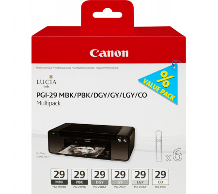 Cartucce ink - K OP-K PH-GR-GR SC-GR CH - Canon - 4868B018 - 8714574623214 - DMwebShop