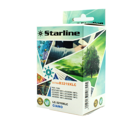 Cartuccia ink - per Brother - ciano - LC3219XLC - 17 ml - Starline - JNBR3219C - 8025133108555 - DMwebShop