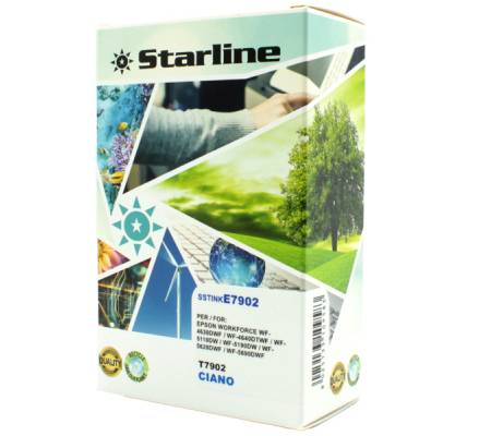 Cartuccia ink - per Epson - ciano - T7902 - 79XL - C13T79024010 - 19 ml - Starline - JNEP79C - 8025133109583 - DMwebShop