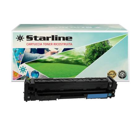 Toner - ricostruito - ciano - per HP - 205A - CF531A - 900 pagine - Starline - K18109TA - 8025133119834 - DMwebShop