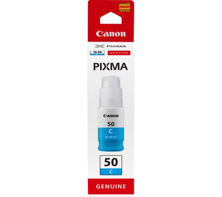 Flacone originale inchiostro - ciano - GI-50 C - 7700 pagine - resa elevata - Canon - 3403C001 - 4549292134179 - DMwebShop