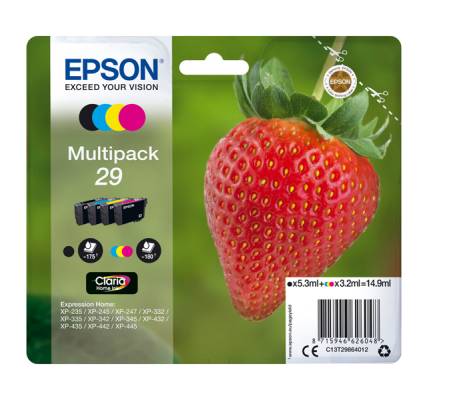 Multipack Cartucce Originale - Epson 29 - Confezione 4 cartucce - Epson - C13T29864012 - 8715946626048 - DMwebShop