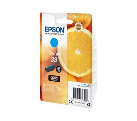 Cartuccia ink - 33 - ciano - 6,4 ml - Epson - C13T33424012 - 8715946626208 - DMwebShop