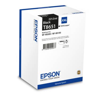 Tanica - nero - T8651 - 221 ml - Epson - C13T865140 - 8715946544977 - DMwebShop