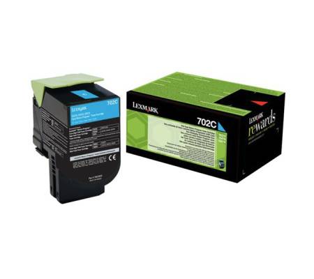 Toner - ciano - Return program - 1000 pagine - Lexmark - 70C20C0 - 734646436533 - DMwebShop