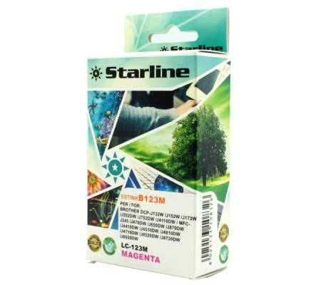 Cartuccia ink - per Brother - magenta - LC123M - 10 ml - Starline - JNBR123M - 8025133108326 - DMwebShop