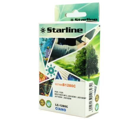 Cartuccia compatibile inchiostro - ciano - per Brother - LC-1280XLC - 16,6 ml - Starline - JNBR1280C - 8025133108432 - DMwebShop