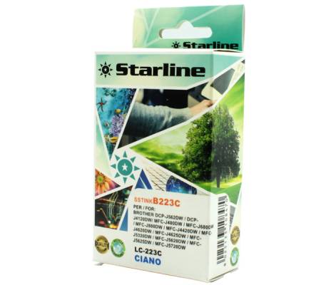 Cartuccia ink - per Brother - ciano - LC223C - 9 ml - Starline - JNBR223C - 8025133108470 - DMwebShop