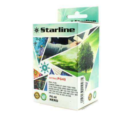 Cartuccia ink - nero - per Canon - PG40 - 16 ml - Starline - JRCAPG40 - 8025133110275 - DMwebShop