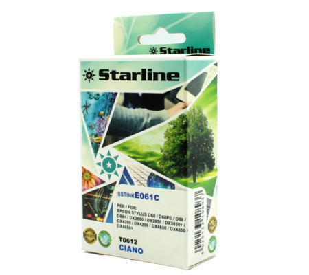 Cartuccia ink - per Epson - ciano - C13T061240 - T0612 - 14 ml - Starline - JNEP61C - 8025133108937 - DMwebShop