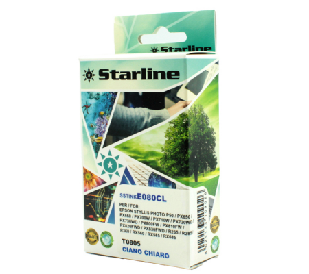 Cartuccia ink - per Epson - ciano - C13T08024011 - T0802 - 11,4 ml - Starline - JNEP80C - 8025133109019 - DMwebShop