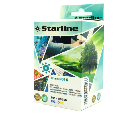 Cartuccia ink - colori - per Hp - 901 - CC656AE - Starline - JRHP901C - 8025133110466 - DMwebShop