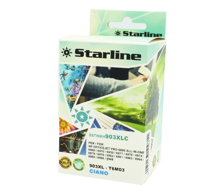 Cartuccia ink - ciano - per Hp - 903XL - Starline - JNHP903C - 8025133109811 - DMwebShop