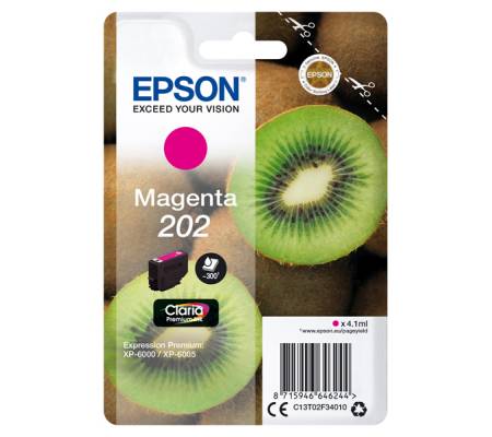 Cartuccia ink - 202 - magenta - 4,1 ml - Epson - C13T02F34010 - 8715946646244 - DMwebShop