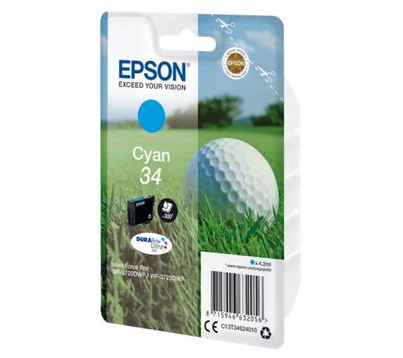 Cartuccia ink - 34 - ciano - 4,2 ml - Epson - C13T34624010 - 8715946632063 - DMwebShop