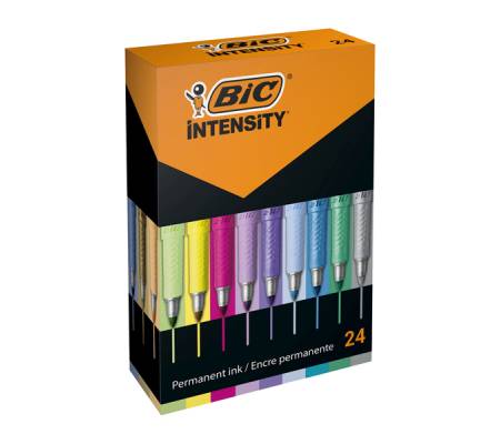 Marcatore Intensity - colori assortiti - 24 pezzi - Bic - 992731 - 3086123595422 - DMwebShop