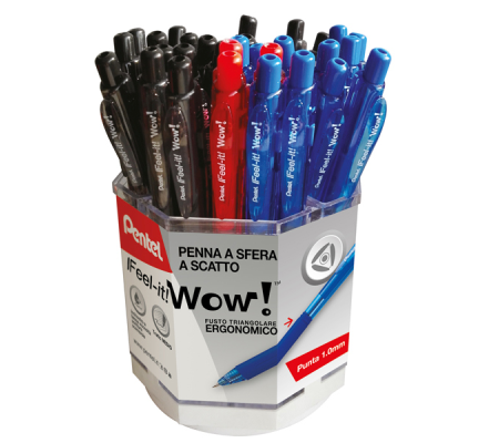 Penna sfera Wow - colori assortiti - expo 96 pezzi - Pentel - 0022024 - 8006935220249 - DMwebShop
