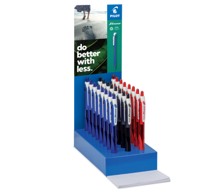 Penna a sfera Rexgrip - punta 1 mm - colori assortiti - expo 40 pezzi - Pilot - 007868 - 8014233007868 - DMwebShop