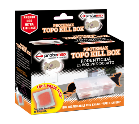 Box Topo kill esca rodenticida - Protemax - PROTE030 - 8005831012743 - DMwebShop