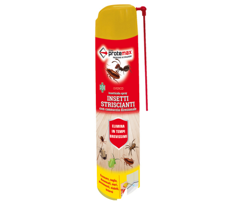 Insetticida Spray - con cannuccia - per insetti striscianti - 500 ml - Protemax - PROTE303 - 8005831011005 - DMwebShop