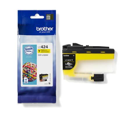 Cartuccia - giallo - 750 pagine - Brother - LC424Y - 4977766810470 - DMwebShop