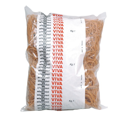 Elastici ad anello - Ø 15 cm - 1 kg - caucciu' - avana - Viva - EN150 - 8014035021055 - DMwebShop