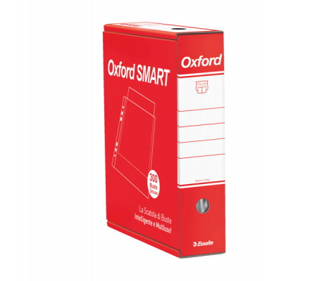 Buste forate Oxford Smart - De Luxe - buccia - 22 x 30 cm - trasparente - conf. 300 pezzi - Esselte - 391098600 - 8004157098608 - DMwebShop