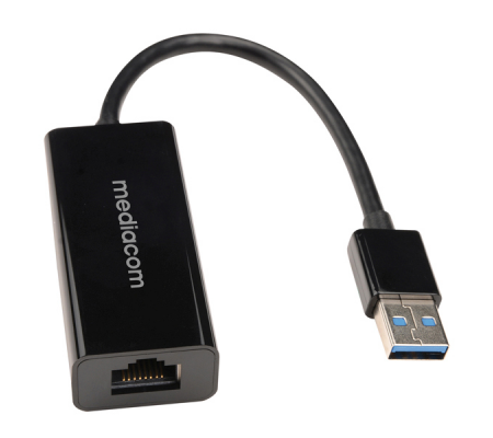 Adattatore di rete da USB 3 a Gigabit LAN - Mediacom - MD-U103 - 8028153115770 - DMwebShop