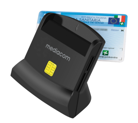 Lettore Smart Card USB 2.0 High Speed - Mediacom - MD-S401 - 8028153115893 - DMwebShop