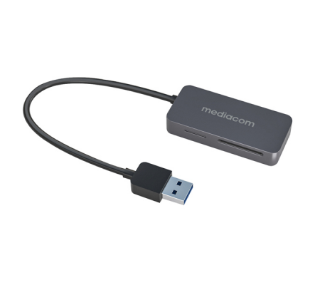 Lettore Card USB 3.0 - Mediacom - MD-S400 - 8028153115909 - DMwebShop