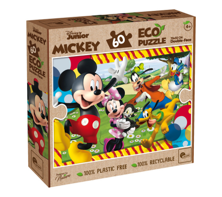 Puzzle maxi eco - Disney Mickey Mouse - 60 pezzi - Lisciani - 91850 - 8008324091850 - DMwebShop