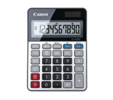 Calcolatrice - LS-102TC - grigio - Canon - 2471C001 - 4549292104622 - DMwebShop